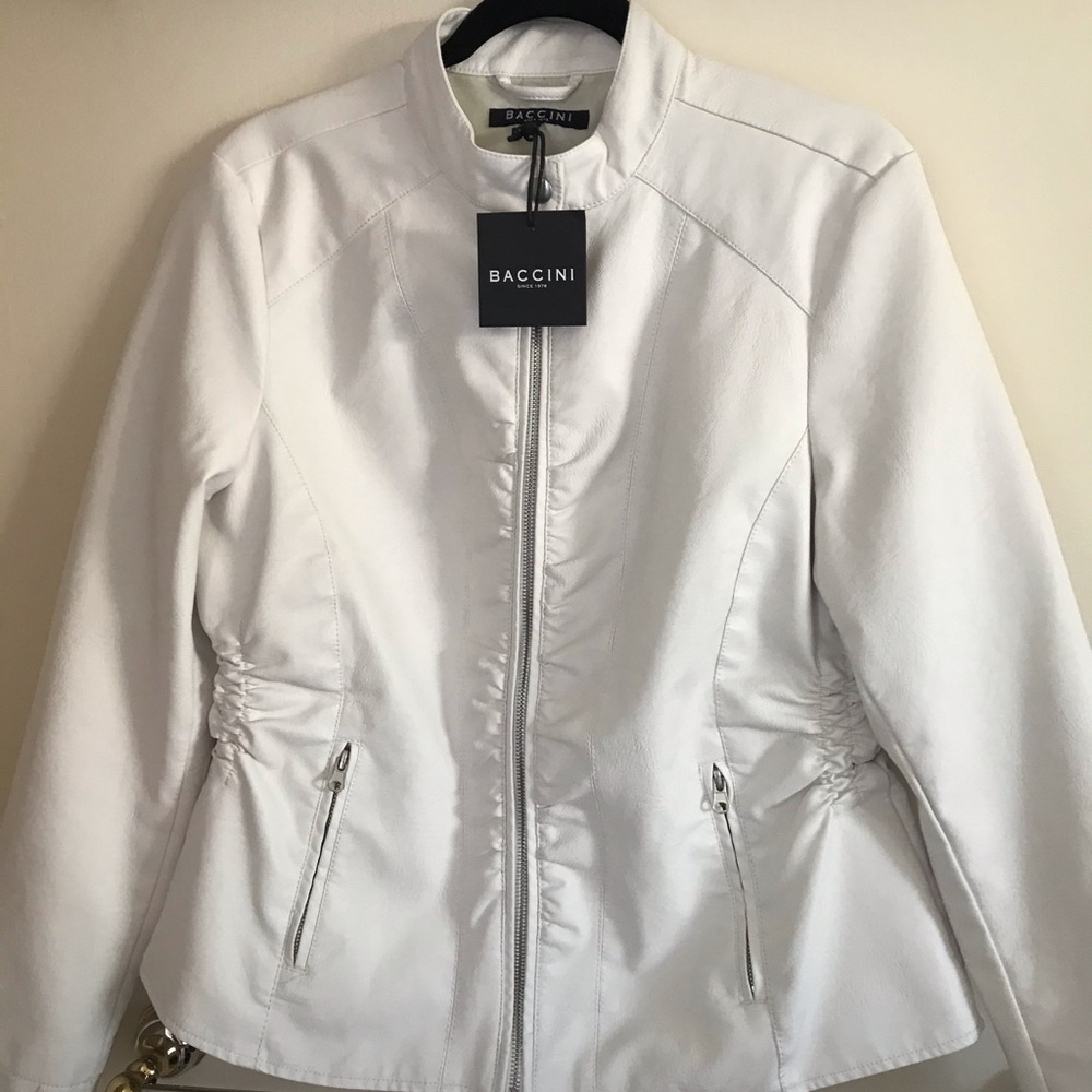 Faux leather jacket